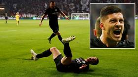 'The worst I've ever seen': Luka Jovic's failed knee-slide goal celebration mocked on social media