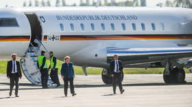 Merkel forced to swap planes again as van rams her jet (PHOTOS)