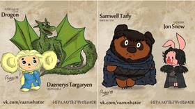 Cheburashka Daenerys & Piglet Jon Snow: Game of Thrones characters reimagined as Russian CARTOONS