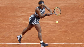 Serena Williams gets 1st win in 'zebra' outfit at French Open despite dropping opening set