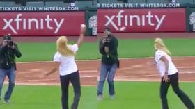 Pitch imperfect: White Sox employee hits cameraman with hilariously awful ceremonial pitch (VIDEO)