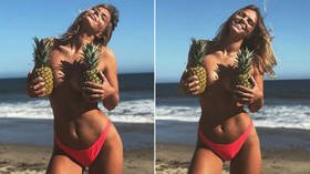 Pineapple love: Russian swimmer Efimova shares steamy snaps from Malibu beach (PHOTOS)