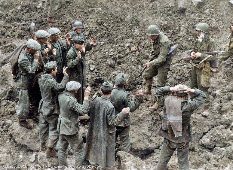 Artist Colorizes Rare Photos Of The Brutal D-Day Battle On Its 73rd  Anniversary