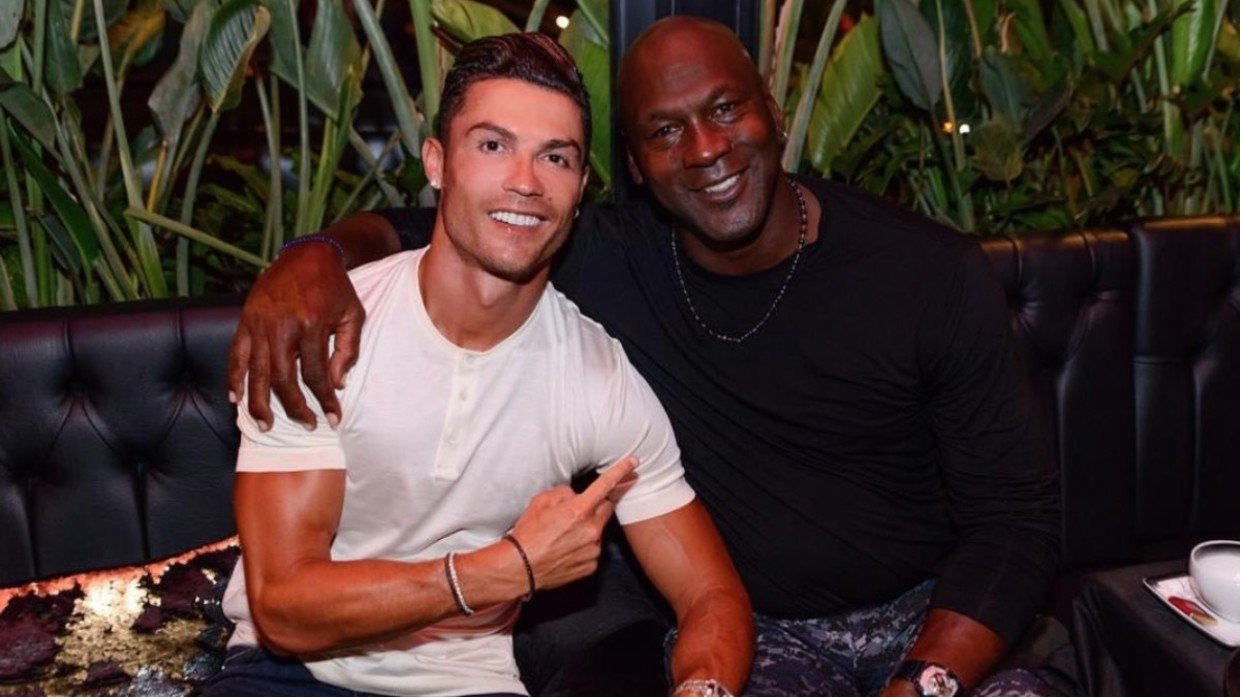 We made history Icons Cristiano Ronaldo and Michael Jordan