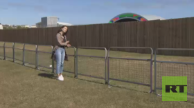 Portsmouth authorities build WALL to provide security for Trump during D-Day commemoration