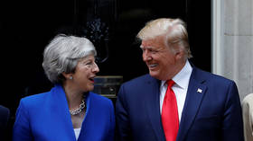 Twitter cringes at Trump and May’s lack of handshake, but all’s not what it seems (VIDEO)