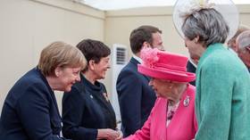 Huh? Queen introduced to leaders of WWII D-Day ‘allied nations’... including Germany’s Merkel
