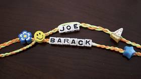 Joe+Barack=BFFs: Biden recycles cutesy friendship bracelets photo