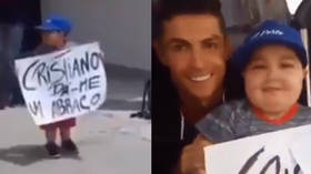 WATCH: Cristiano Ronaldo jumps on Chinese police officer as fan invades Juve training