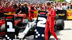 Furious Vettel swaps finish boards as Ferrari star throws strop after being denied Canada GP win