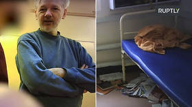 Exclusive: First VIDEO of Julian Assange in Belmarsh prison