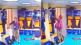 Cherry picker: Man robs top Russian basketball team’s locker room (VIDEO)