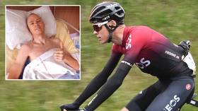 WATCH: Tour de France rider’s $12k bike SPLITS IN HALF during crash