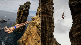 Off the cliff: Daredevil divers to compete on volcanic rocks in Portugal (PHOTOS, VIDEO)