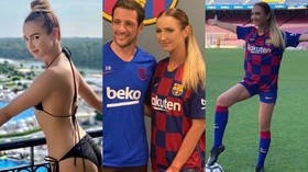 Sign her up! Russian pop princess trains at Barcelona (PHOTOS)