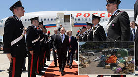 Putin visits Rome for one day… and is already credited with solving city’s trash problem