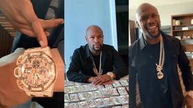 'Money May all motherf**kin' day!' Mayweather goads haters by flaunting wealth - gets roasted (VIDEO
