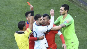 Messi sees red! Argentina star sent off for clash with Chile skipper Medel in Copa America (VIDEO)