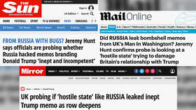 UK tabloids theorize Russia hacked ambassador’s Trump memos… as London eggs them on