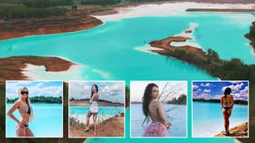The Siberian Maldives: Electric blue lake beside power plant becomes Instagram sensation (PHOTOS)