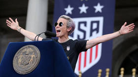 ‘He’s taking no chances!’ Klopp’s awkward ‘hover hand’ moment with Rapinoe at glitzy FIFA bash sets off social media