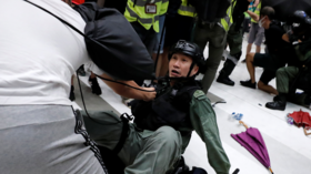 Hong Kong leader denounces ‘rioters’ following violent skirmishes between demonstrators & police