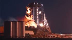 SpaceX’s ‘Starhopper’ test craft bursts into flames on launch pad (VIDEO)