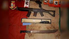 Hand grenades, rifle, crossbow & machete found in new neo-Nazi cell bust in Italy