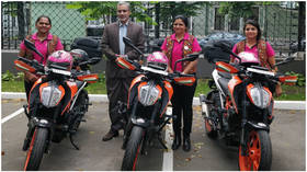 ‘Biking Queens’ from India visit Moscow as part of mega trip