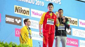 Aussie swimmer 'given standing ovation' after podium snub to Chinese rival accused of doping