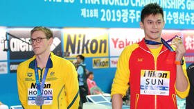 Aussie swimmer Mack Horton warned after China podium snub