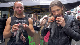 Anti-vegan protesters fined after eating raw DEAD SQUIRRELS at London vegan market (GRAPHIC VIDEO)