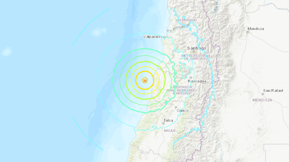 6.8 Quake Strikes Off Coast Of Central Chile, Shakes Santiago — RT Newsline