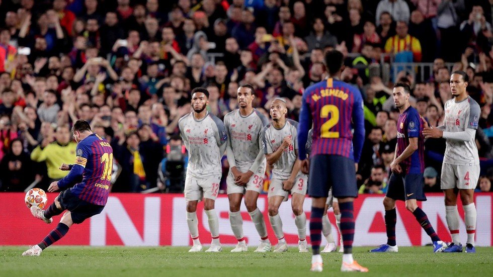 Messi Free Kick Stunner Vs Liverpool Wins Uefa Goal Of The Season