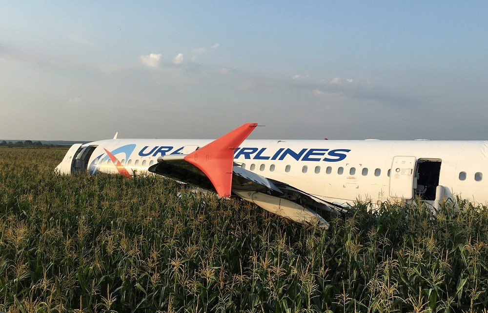 Russian plane emergency landing