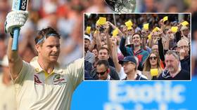 Aussie batsman Smith defies ‘cry baby’ masks & sand paper jibes to hit century on Ashes comeback