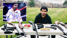Armed for Amir: 'Gangster' Neeraj Goyat issues warning to Khan from table of guns (PHOTO)