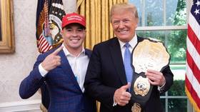 'He's a fighter': UFC boss Dana White hails Donald Trump at election rally and reveals presidential pair have become 'even closer'