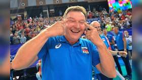 Russia volleyball coach accused of racism over ‘slant eye’ gesture after victory vs South Korea