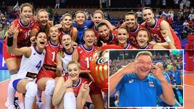 Russia volleyball coach ‘surprised’ slant eye gesture caused offense after South Korea victory