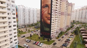 There’s a secret message in Russia’s largest mural of Gagarin; want to know what it says?
