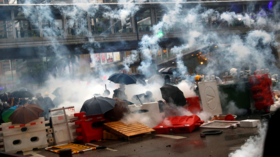 Tear gas fills Hong Kong’s streets as brick-throwing protesters clash with police (PHOTOS/VIDEO)