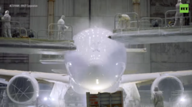 WATCH new Russian jet get fresh coat of paint ahead of airshow unveiling