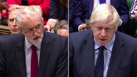 ‘Surrender bill’ vs ‘Trump’s mercy’: Johnson and Corbyn clash ahead of vote on no-deal Brexit