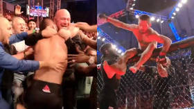 'I jumped on Dana because he's soft': Khabib on his UFC 242 octagon vault