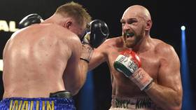 A cut above: Tyson Fury sliced open, but claims victory over Otto Wallin in Las Vegas