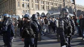 WATCH: Undaunted pianist plays on as riot police pursue Yellow Vests through Paris train station