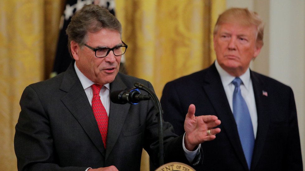 Trump confirms Perry leaving Energy, nominates successor — RT Newsline