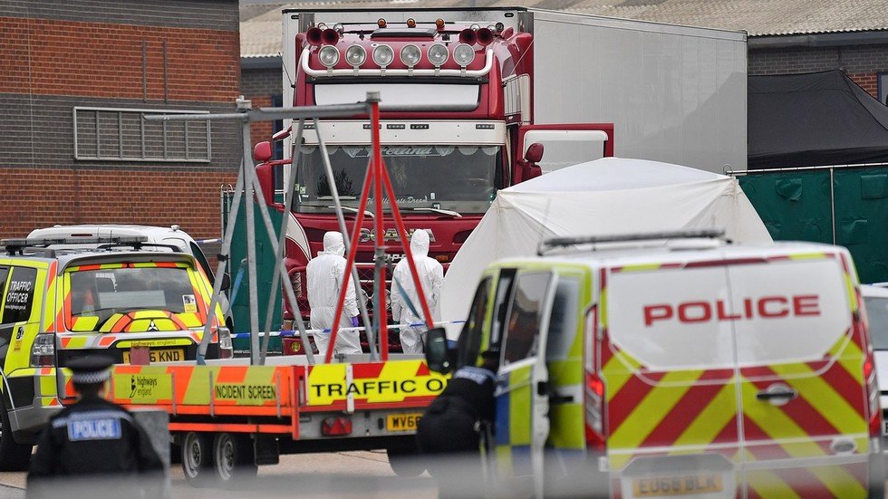 39 dead bodies discovered inside truck in Essex, UK, murder suspect