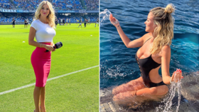 ‘Get them out!’ Italian football fans beg journalist to flash – and she has the ideal response (VIDEO)